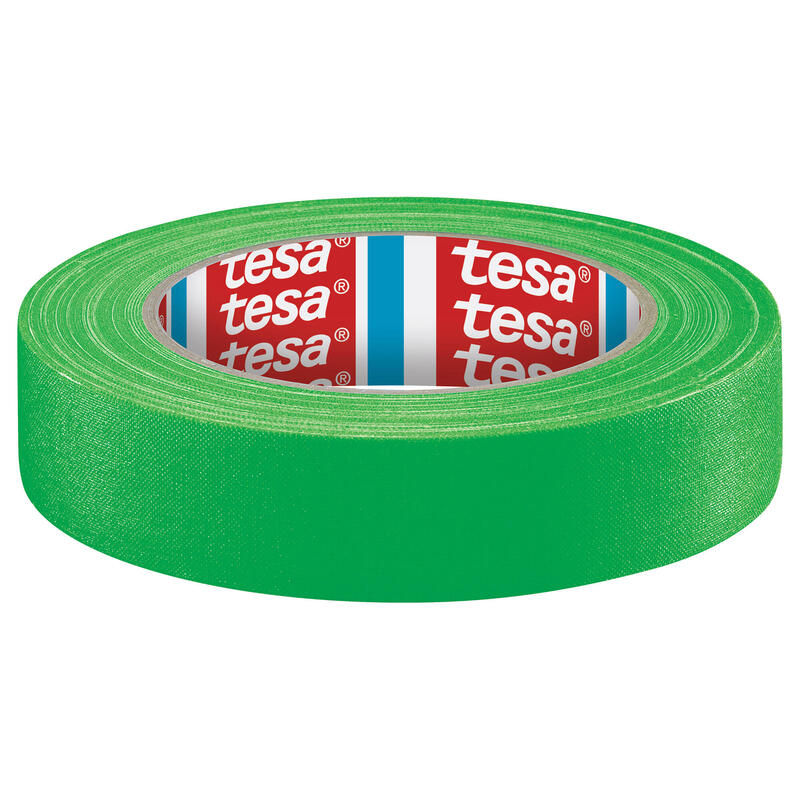 Tesaband Fabric Tape, 25m X 19mm, Neon Green