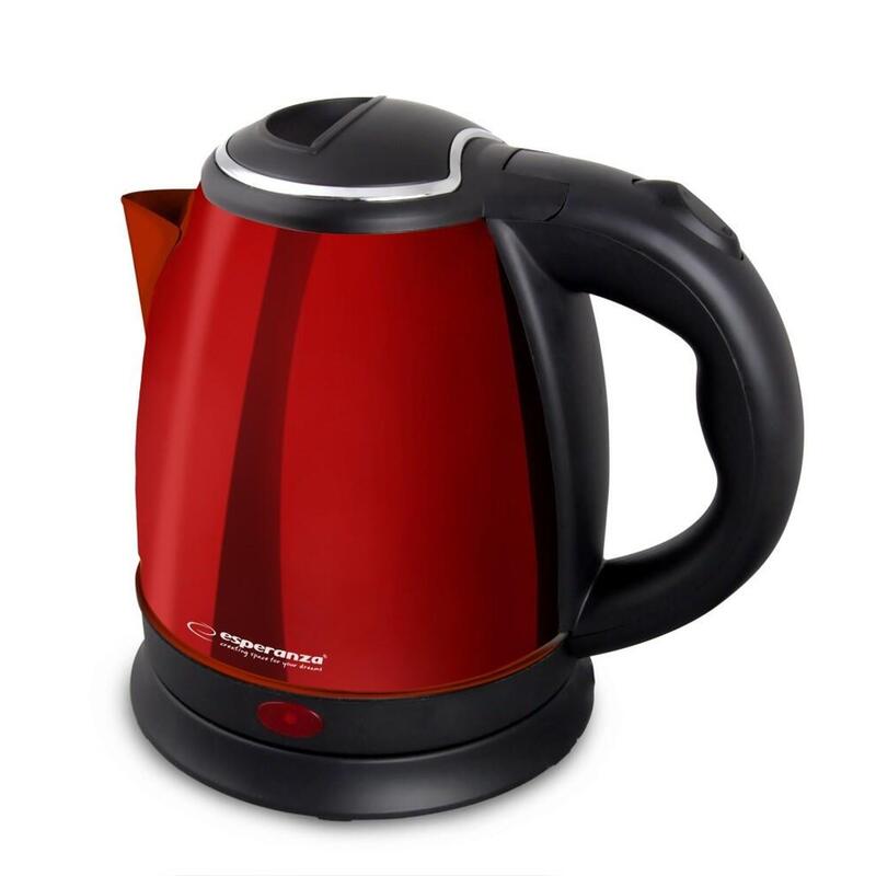 Tetera Eléctrica Esperanza Ekk128r Parana 1 L Negro, Rojo 1350 W