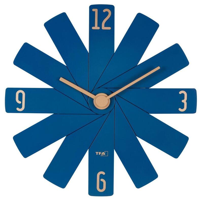 Tfa Clock In The Box Blau Wanduhr