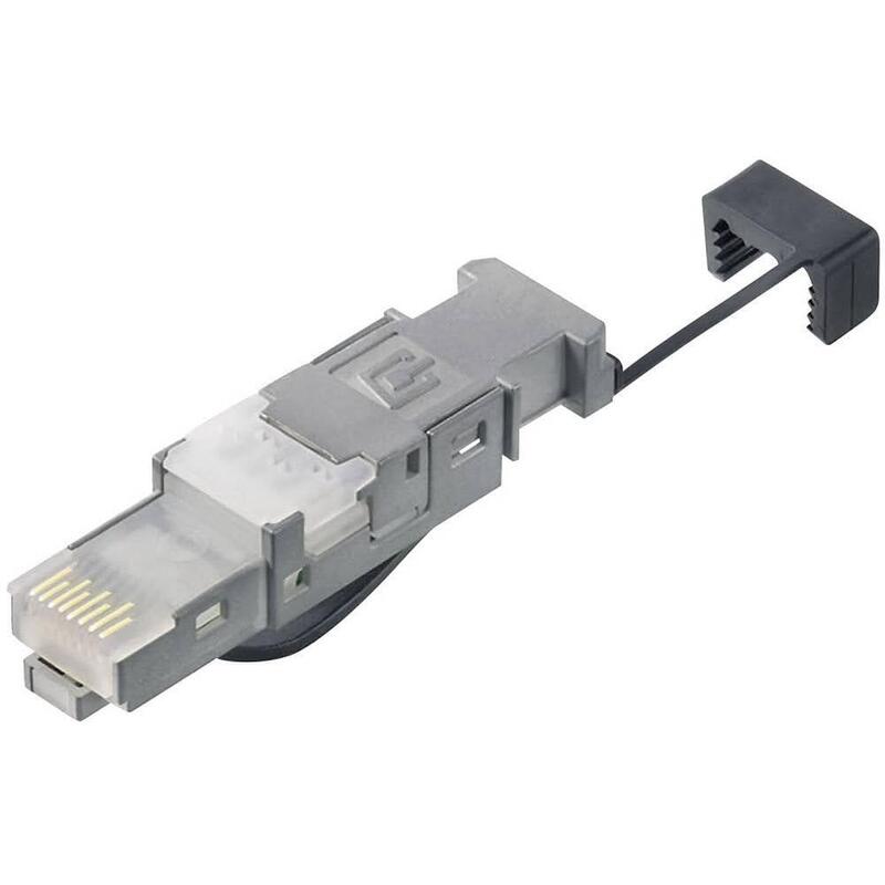 Tg Stx Ip20 Rj45 Conector Macho J80026a0045 Feldkonf.Awg22-26 Cat.6 Negro T568a