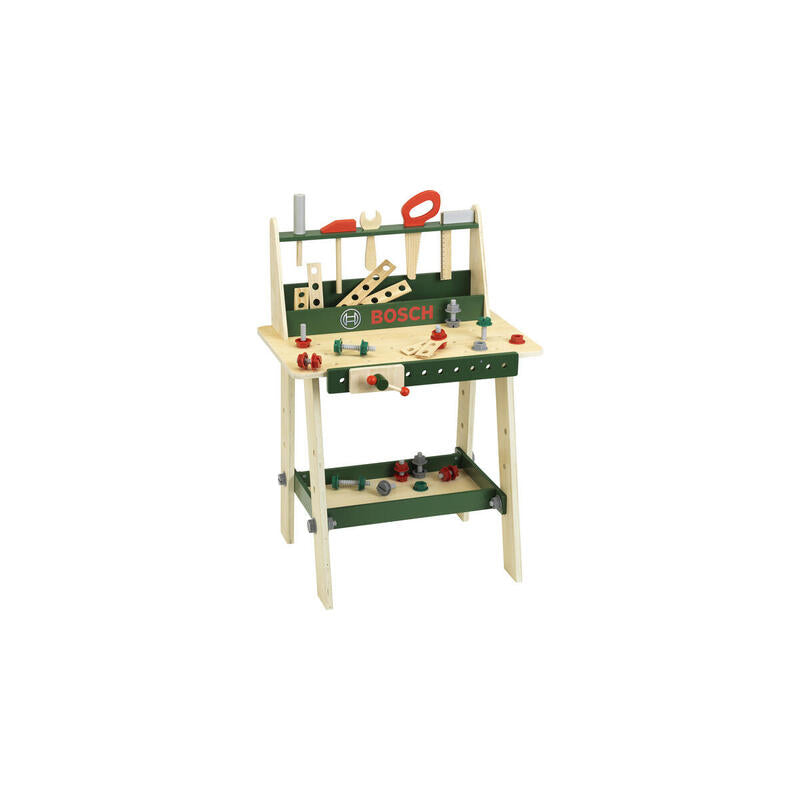 Theo Klein Bosch - Banco De Trabajo De Madera Con Madera De Pino Mediana, Herramientas Para Niños 4009847081698.0