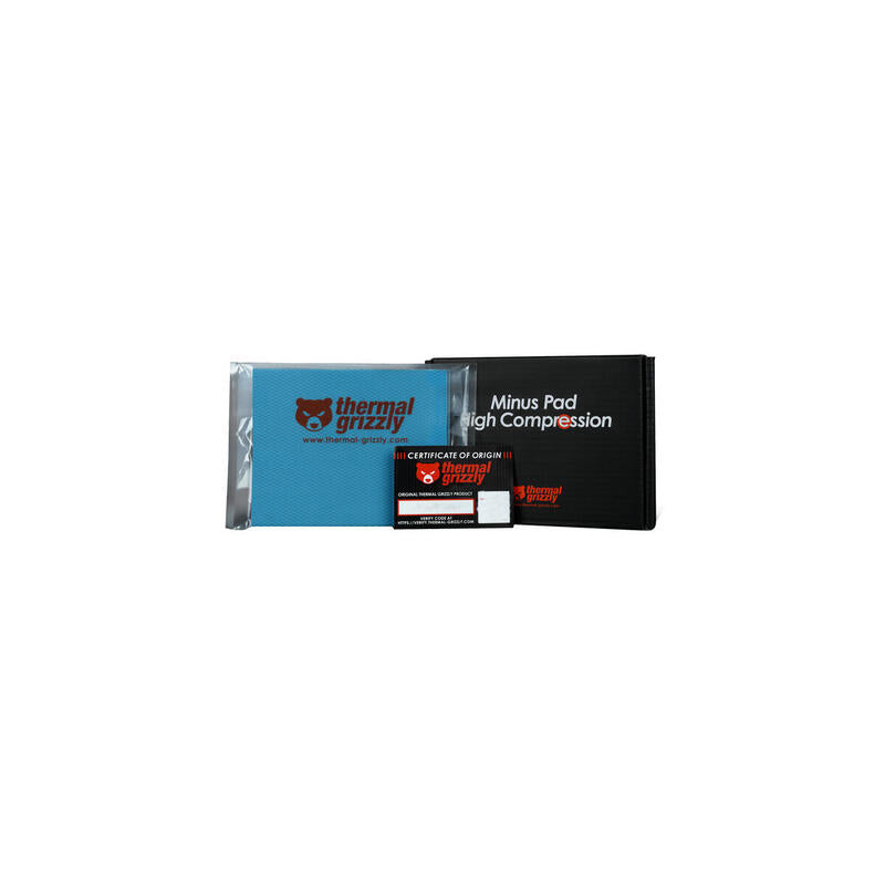 Thermal Grizzly Minus Pad Alta Compresión 120x100x4 Mm, Almohadillas Térmicas Pack De 2 Tg-Mp-Hc-120-100-40-2