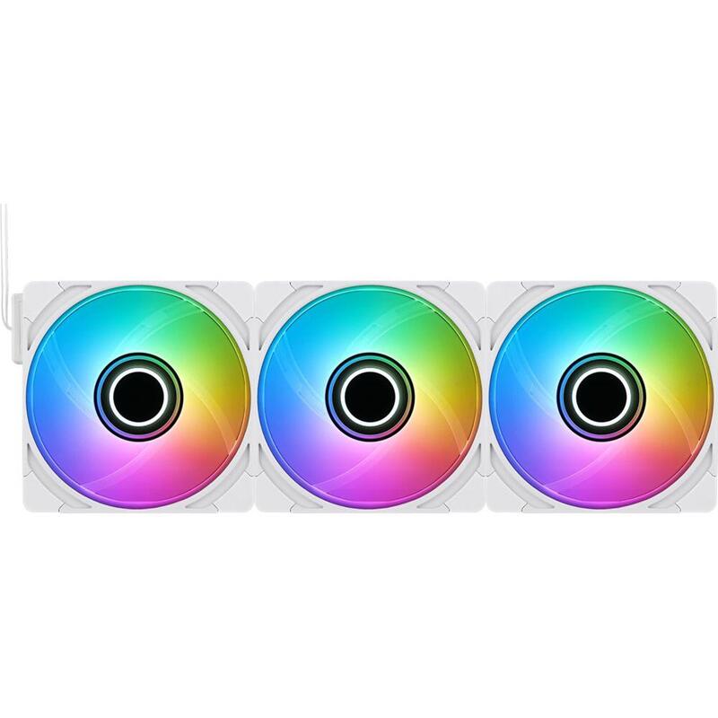 Thermaltake Ct120 Ex Infinity (Blanco, 3er Pack, 124 Mm) Cl-F243-Pl12sw-A