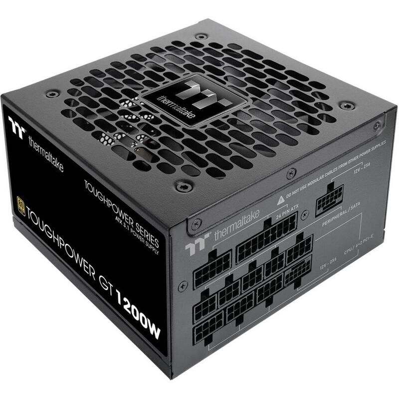 Thermaltake Toughpower Gt 1200w, Fuente De Alimentación De Pc Negro, Gpu De Alta Potencia De 2x 12 Pines, 5x Pcie, Gestión De Cables, 1200 Vatios Ps-Tpt-1200fnfage-3