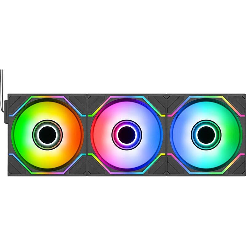 Thermaltake Swafan 120 Ex Infinity (Negro, 3er-Pack, 124 Mm) Cl-F245-Pl12sw-A