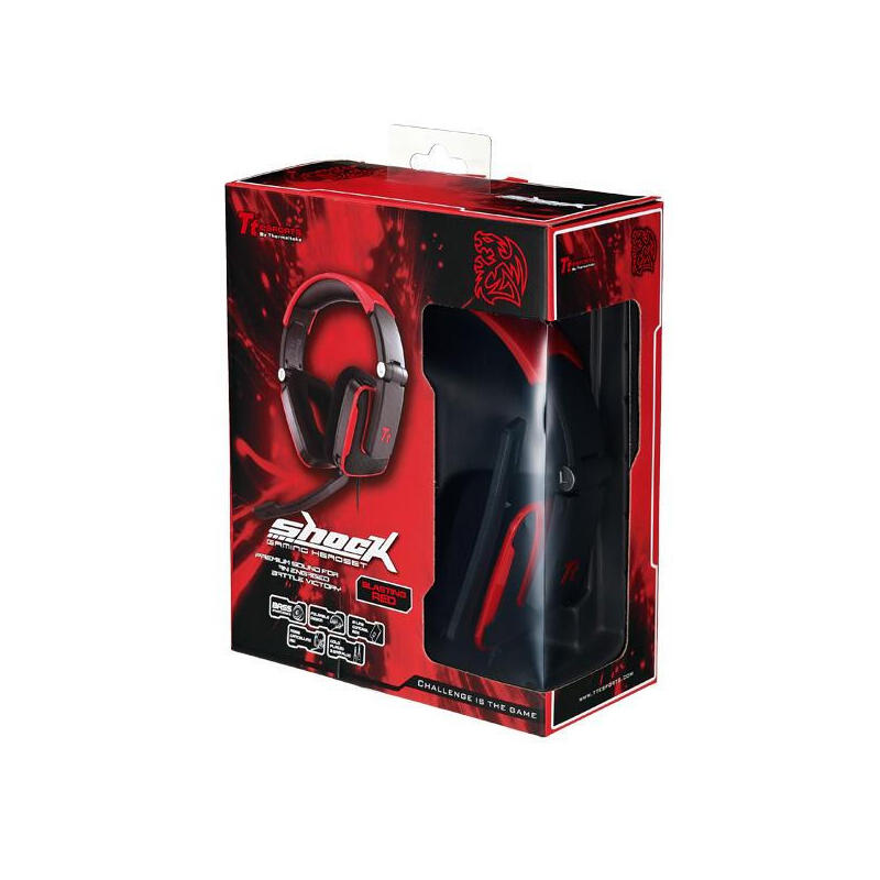 Thermaltake ***Ttesports Headsets Shock Royal Rojo 3.5mm Stereo