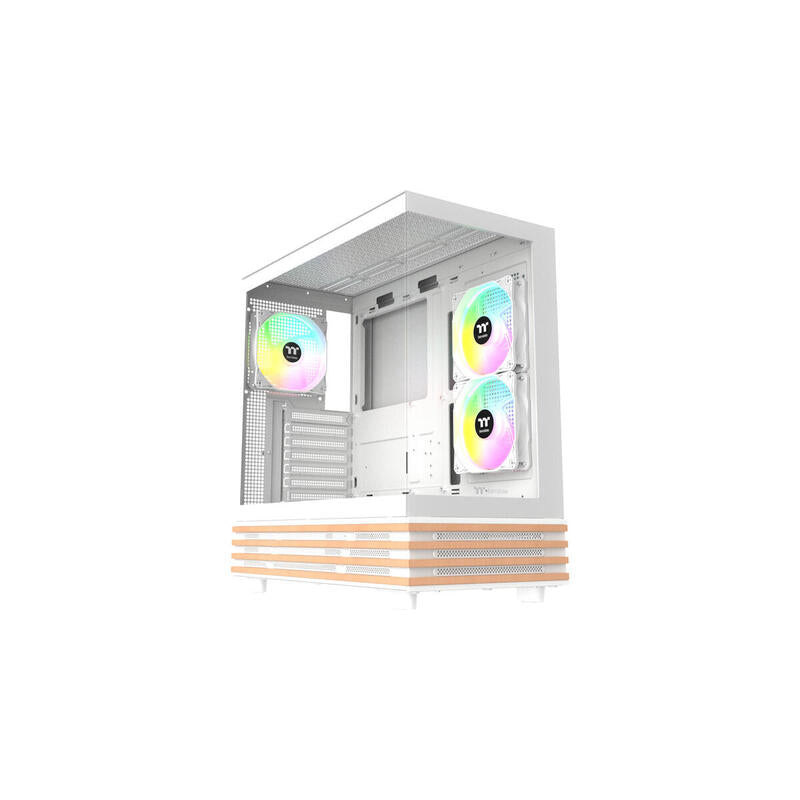 Thermaltake View 270 Plus Ws Argb (Blanco/Holz, Tempered Glass X 2, Holz-Struktur) Ca-1y7-00m6wn-Ws