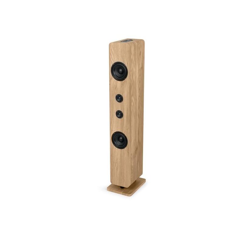 Thomson Ds702 Torre De Sonido Luminosa Bluetooth- Potencia Musical 120w - Color Madera