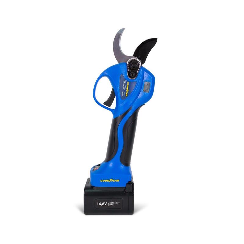 Tijera De Poda Electrica Goodyear Gy3202ps 32mm Progresiva C/ Display 2bat 2ah Nema C