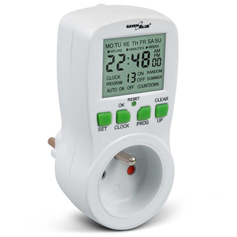 Timer Cyfrowy Gb107 Greenblue 16 Programów