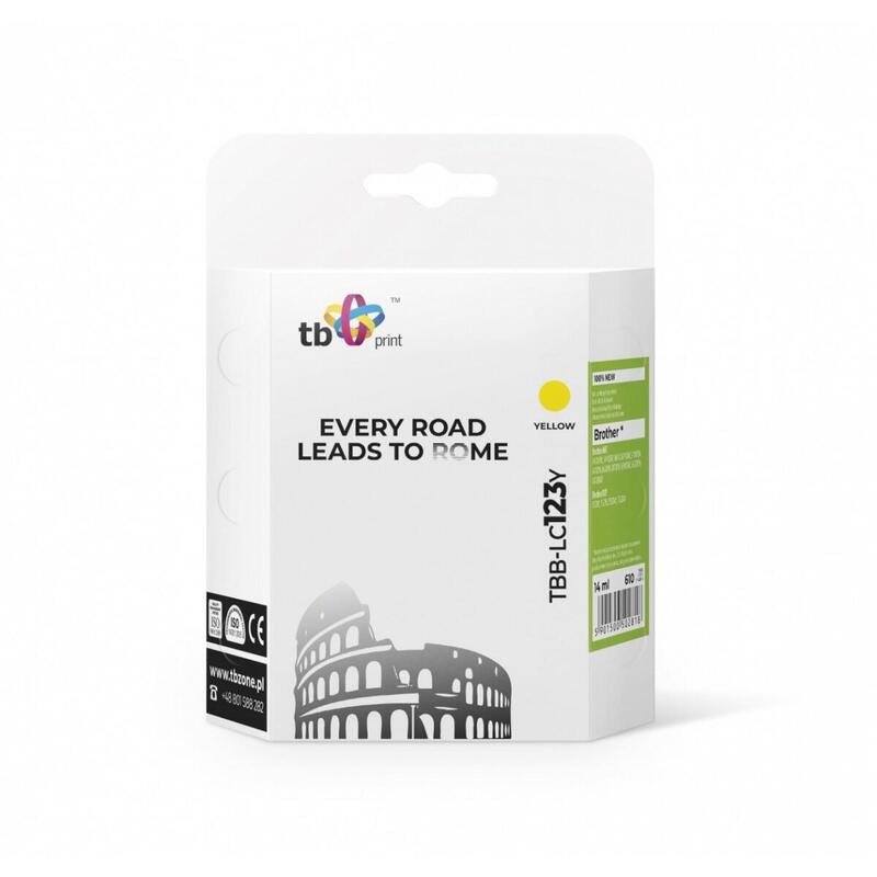 Tinta Compatible Para Brother Lc123 Tbb-Lc123y Ye