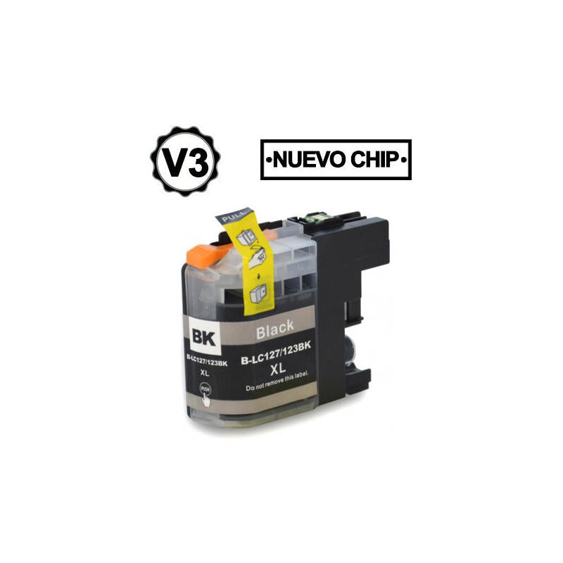 Tinta Compatible Para Brother Lc123bk Xl Negro Lc123bk/Lc121bk