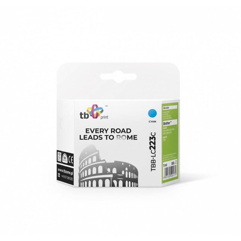 Tinta Compatible Para Brother Lc223 Tbb-Lc223c Cy