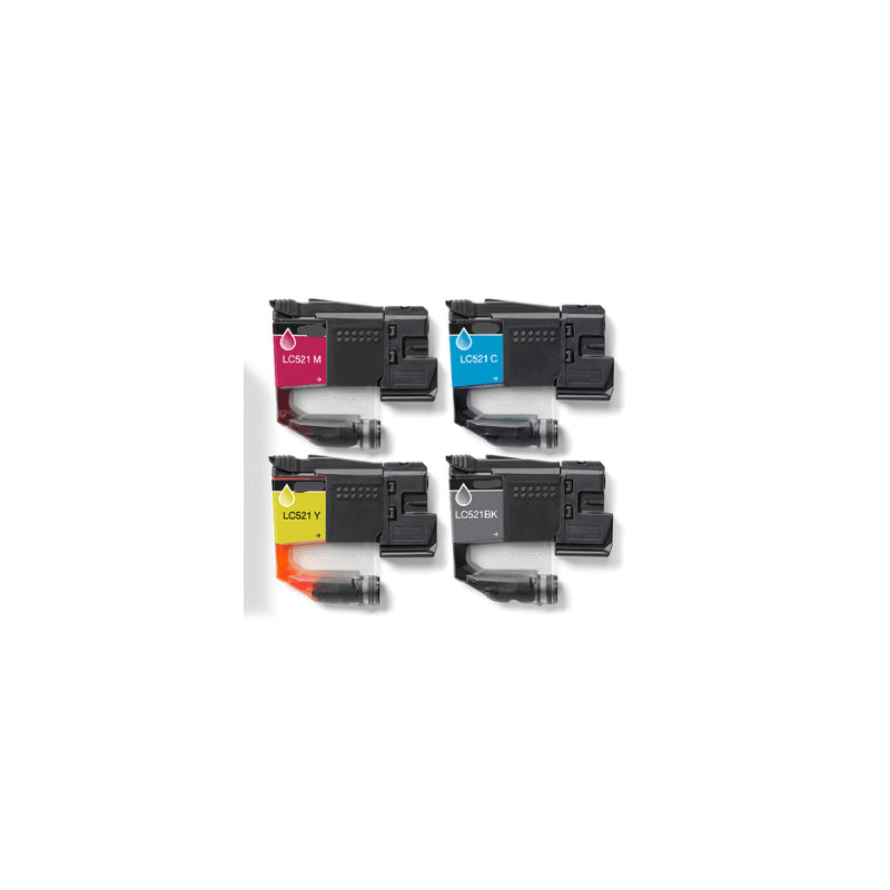 Tinta Compatible Para Brother Lc521c Cyan Dcp-J1260w/J1313dw/J1360dw/J1460dw-0.5k Lc521c Arlc521c