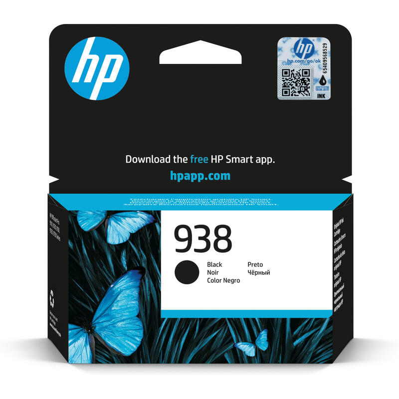 Tinta Hp 4s6x8pe / Hp 938 Negro