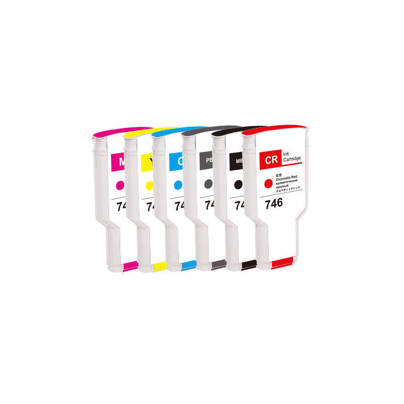 Tinta Hp 746c 300ml Cian Pigment Compatible Designjet Z6,Z9,24,44-Zoll Ps P2v80a