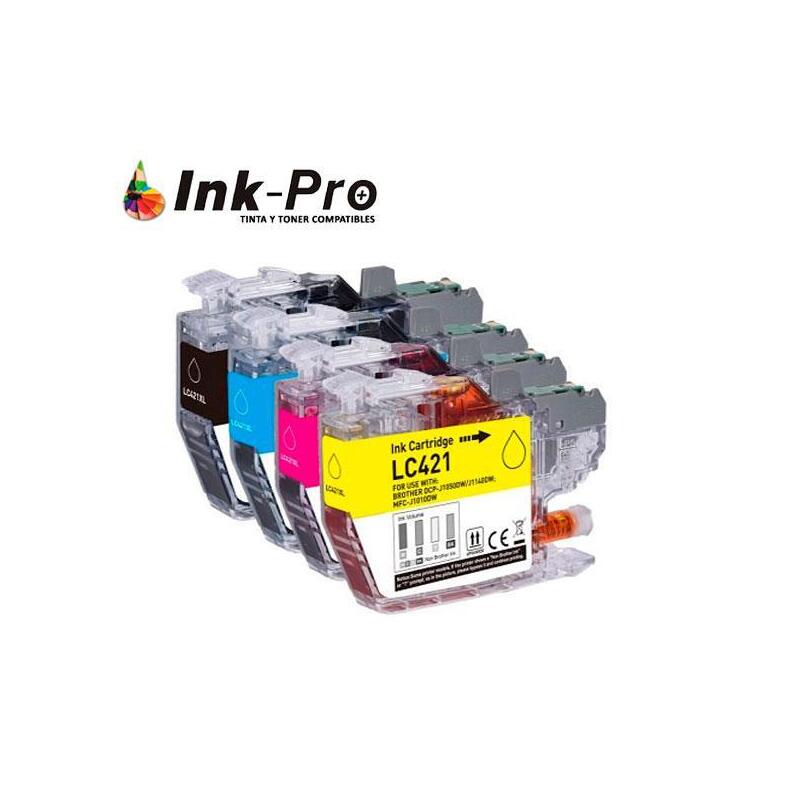 Tinta Inkpro Brother Lc421 Magenta 200 Pag. Premium