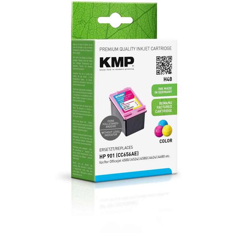 Tinta Kmp Pack 3 Colores C M Y Officejet J4524 J4580 J4624 J4680 - Nº 901
