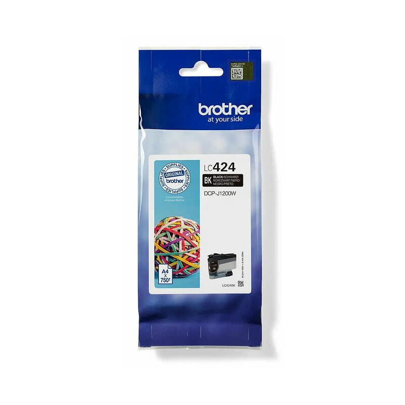 Tinta Original Brother Lc424 Negro Lc424bk