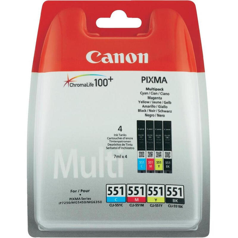 Tinta Original Canon Multipack Cli-551 C/M/Y/Bk