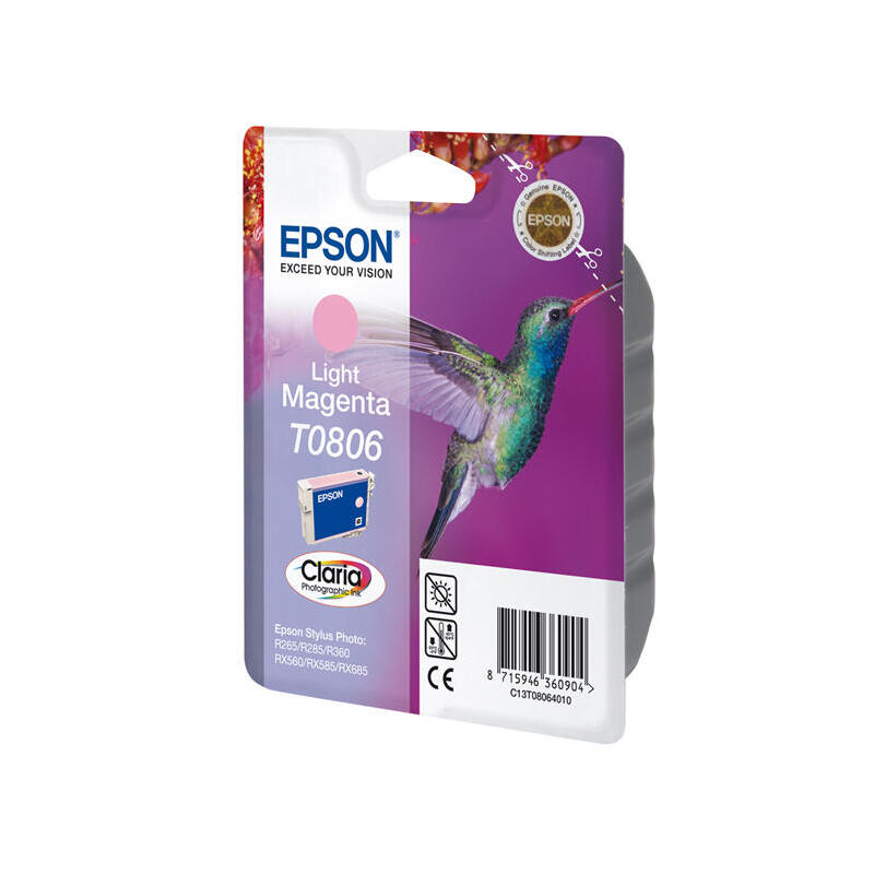 Tinta Original Epson T0806 Magenta Claro