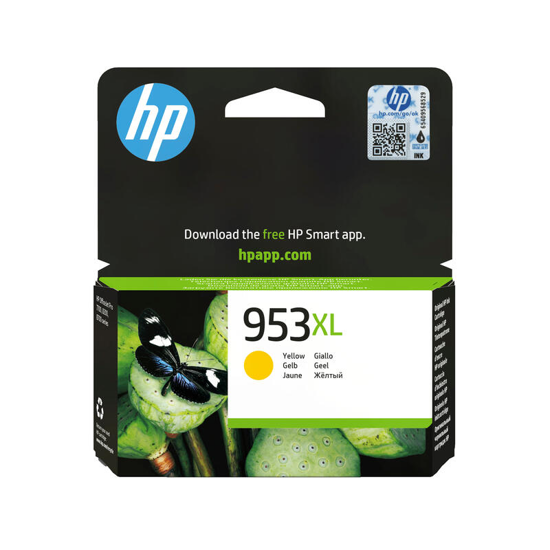 Tinta Original Hp 953 Xl Amarillo F6u18ae