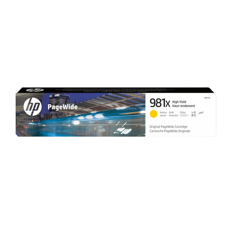 Tinta Original Hp 981x Alto Rendimiento Amarillo Original Pagewide Para Pagewide Enterprise Color Mfp 586, Pagewide Managed Color E55650