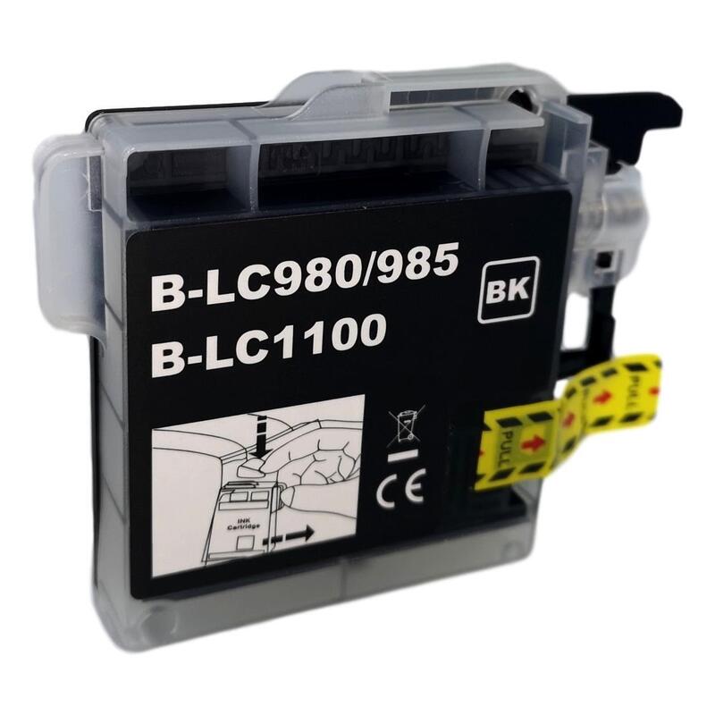 Tinta Para Brother Lc980b / Lc985b / Lc1100b Negro 24 Ml Bulk