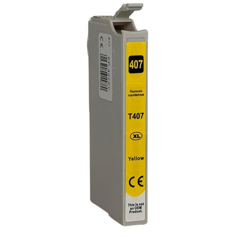 Tinta Para Epson 407xl / T07u4 Amarillo 26 Ml Bulk