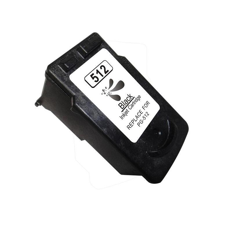 Tinta Remanufacturado Para Canon Pg512/Pg510 Negro 2969b001/2970b001 (Muestra Nivel De Tinta)