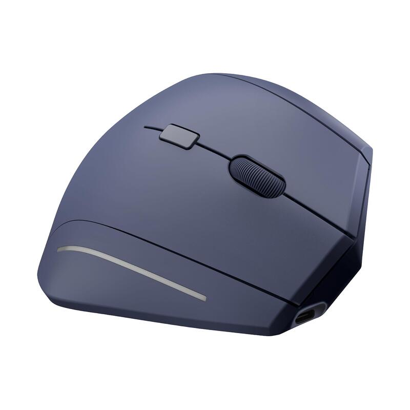 Tnb Ergo - Rechargeable Vertical Ergonomic Wireless Mouse Bluetooth + Usb-A 2.4 Ghz - Blue