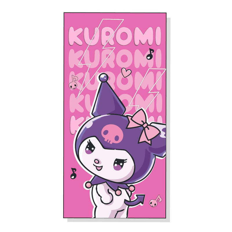 Toalla Kuromi Hello Kitty Microfibra