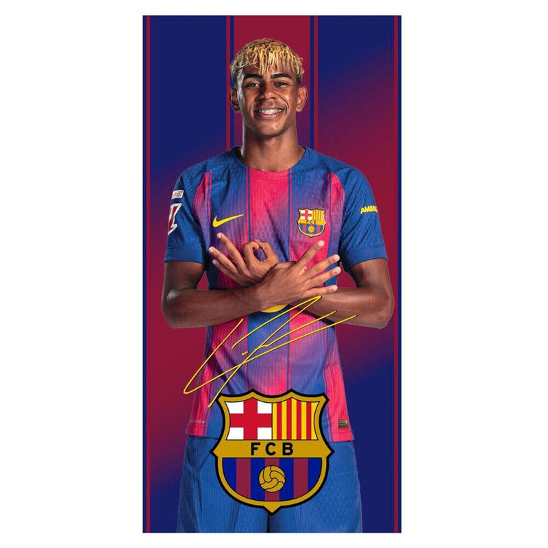 Toalla Lamine Yamal F.C Barcelona Microfibra 70x140cm