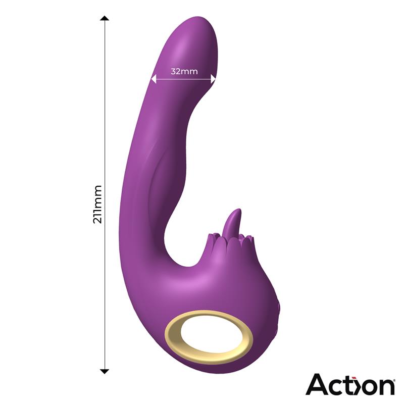 Toka Vibrador Con Oscilación 360º Y Lengua Estimuladora