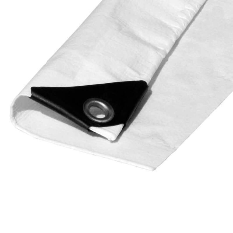 Toldo 4x5m De Doble Cara. Color Blanco. Densidad 90g/M² Edm