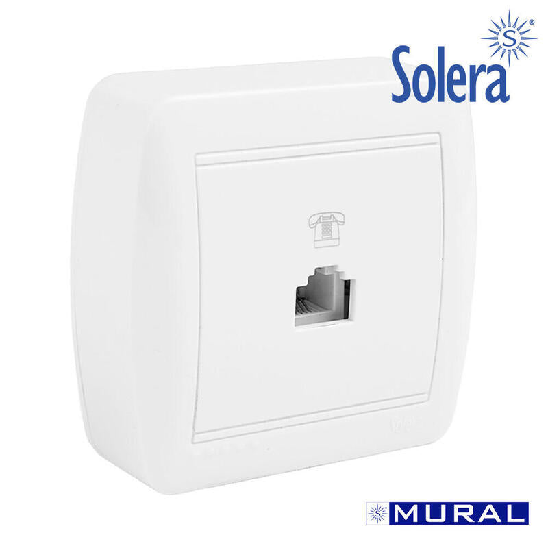 Toma De Telefono Tj11 (4 Vias) 74x72x28mm.S. Mural Solera Mur84u