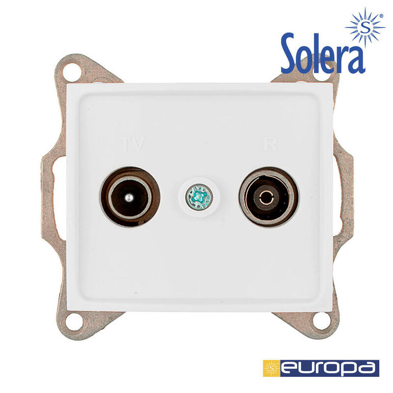 Toma Intermedia De Señal Para Tv Y Radio Serie Europa Solera Erp46