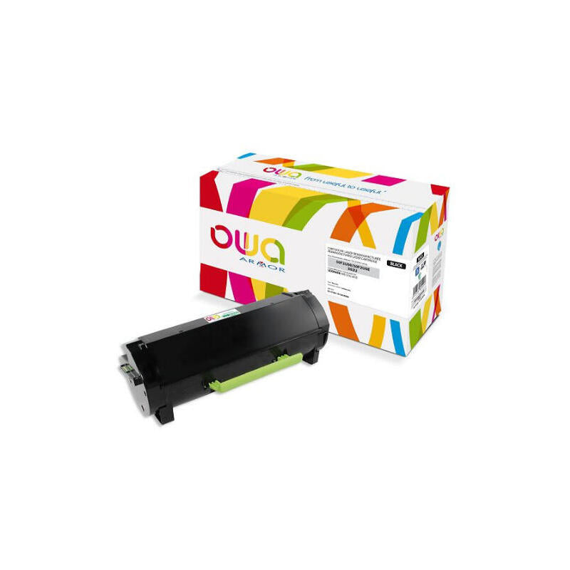 Tóner Compatible Owa Lexmark 50f2u00, 50f2u0e (20000 Páginas) Negro