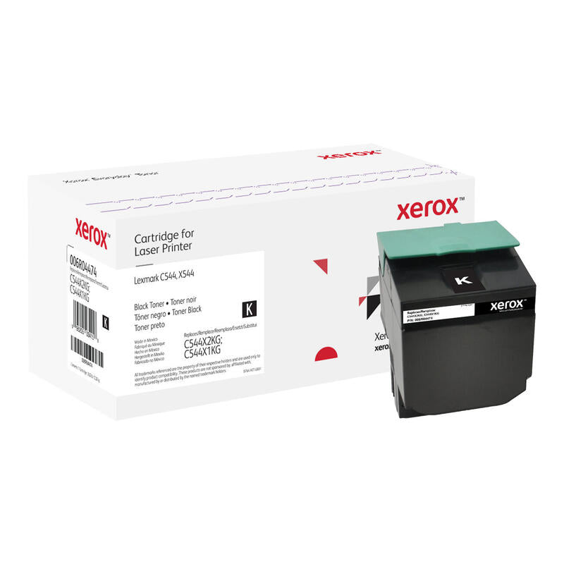 Tóner Compatible Xerox 006r04474 Compatible Con Lexmark C544x2kg C544x1kg Negro