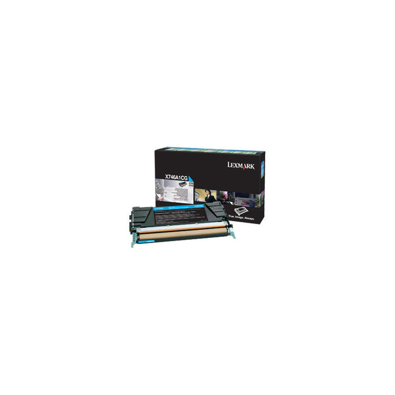 Tóner Lexmark Cian Reverso. Para X746 / X748 Aprox.7.000 P.