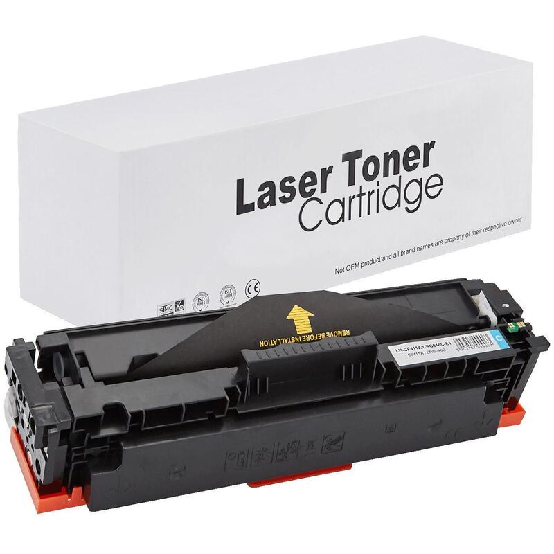 Tóner Para Hp Cf411a / Crg046c Cyan 2300 Páginas Neutral Box