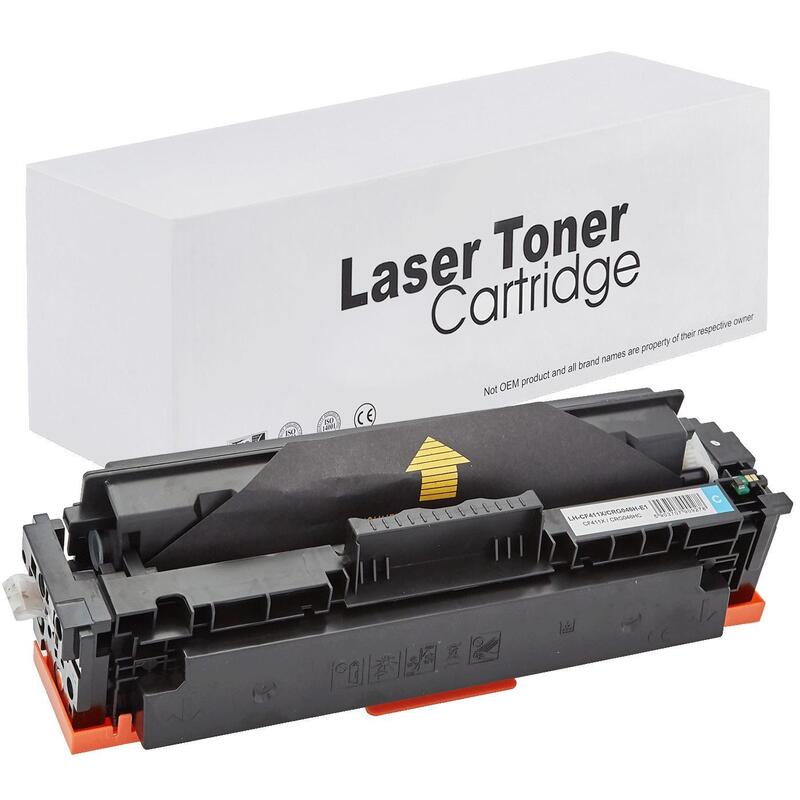 Tóner Para Hp Cf411x / Crg046hc Cyan 5000 Páginas Neutral Box