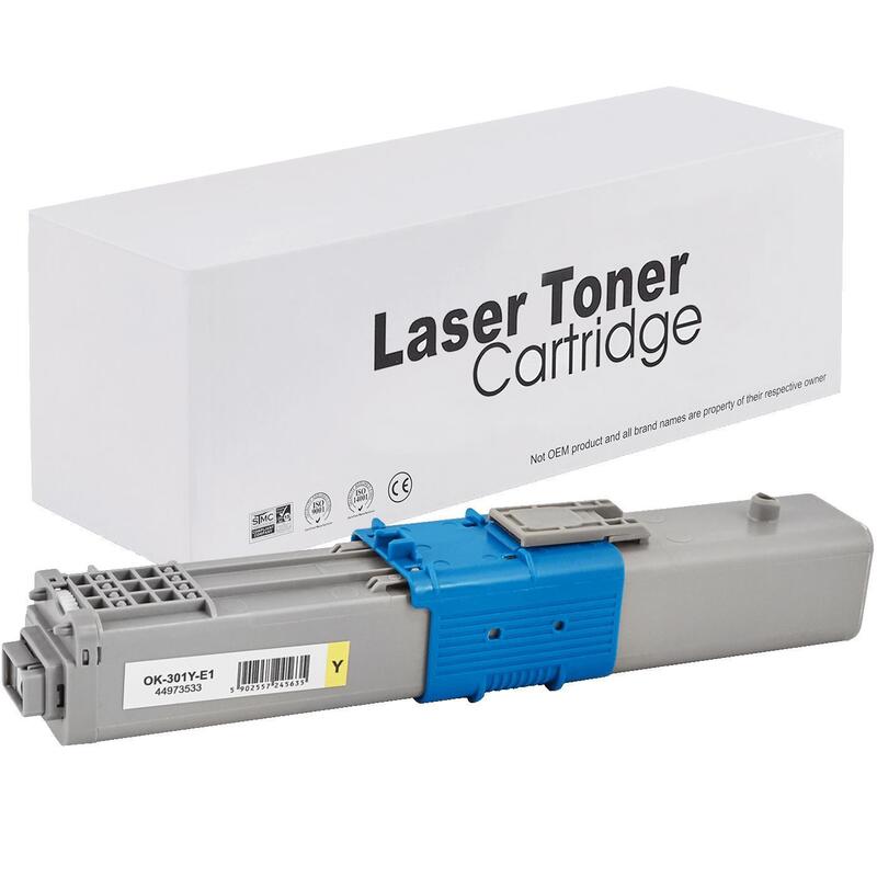 Tóner Para Oki 44973533 Amarillo 1500 Páginas Neutral Box