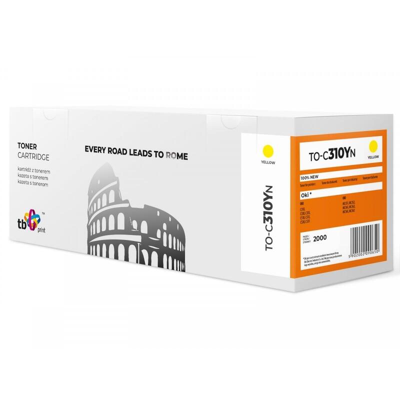 Toner Para Oki C310 To-C310yn Ye 100% New