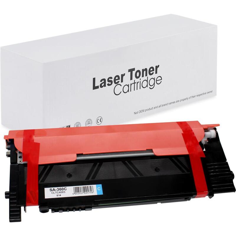 Tóner Para Samsung Cltc406s Cyan 1000 Páginas Neutral Box