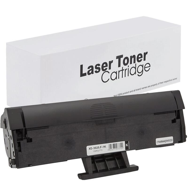 Tóner Para Xerox 106r02773 / 3020 / 3025 New Chip Negro 1500 Páginas Neutral Box