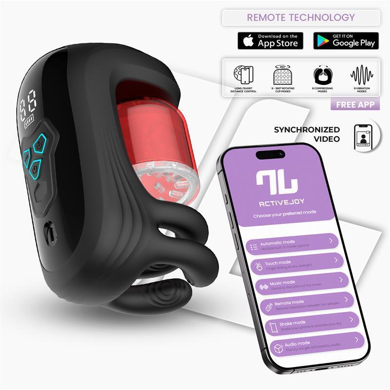 Torky Masturbador Con Rotación Compresión Con App