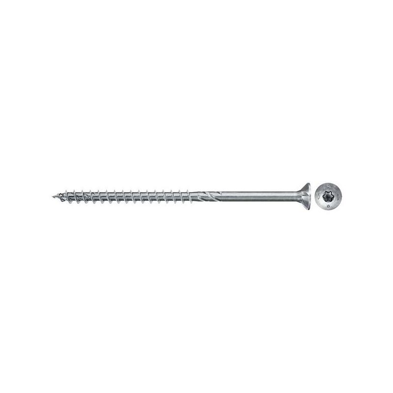Tornillo Para Aglomerado Fischer Powerfast Ii 4,5x60 Cabeza Avellanada Tx 200 Piezas, Rosca Parcial, Galvanizado 670632