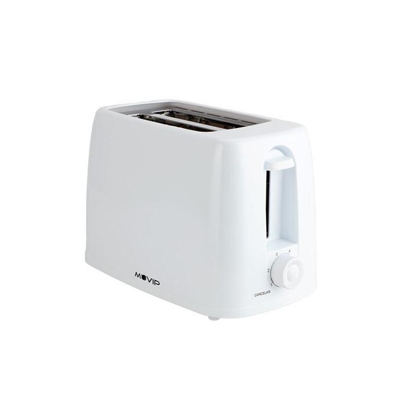 Tostadora Muvip Mv0642 De Pan 650w - Capacidad Para 2 Rebanadas - 6 Niveles De Tostado - Boton De Cancelacion - Bandeja