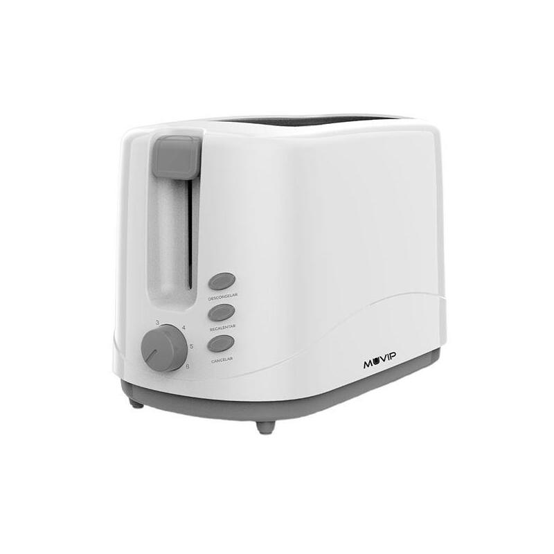 Tostadora Muvip Mv0643 De Pan 750w - Capacidad Para 2 Rebanadas - 6 Niveles De Tostado - Boton De Cancelacion - Funcion